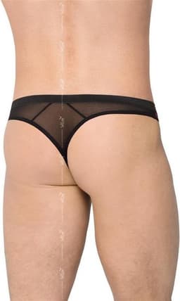 Softline Collection - sexy kanten herenslip zwart/ paars XL — thumbnail 2