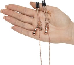 Fifty Shades kraalketting tepel en clitorisklem goud — thumbnail 5