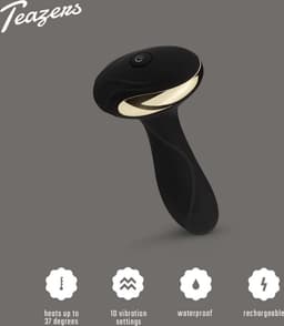 Teazers - Heat of the Moment - Buttplug Vibrator - Verwarmende Buttplug - Buttplug - Anal Plug - Sex Toys voor Vrouwen en Mannen - Seksspeeltjes - Zwart — thumbnail 2