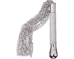 Nooitmeersaai - Metalen ketting zweep zilver - 44 cm