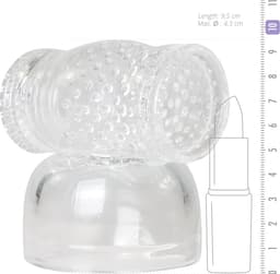EasyToys - Wand Collection - Opzetstuk met Masturbator - Transparant — thumbnail 4