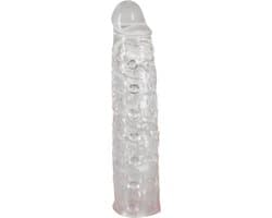 Transparante en verlengende penis sleeve
