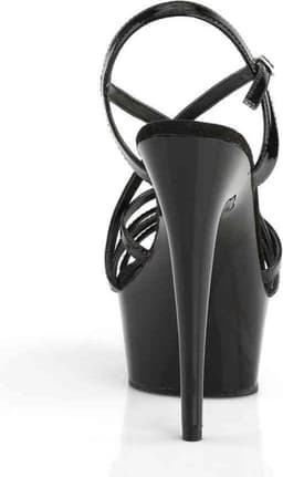 EU 39 = US 9 | DELIGHT-613 | 6 Heel, 1 3/4 PF Criss-Cross Strap Sandal — thumbnail 4