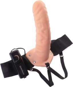 Pipedream Fetish Fantasy voorbind vibrator Viberator Hollow Strap Onkin beige - 8 inch — thumbnail 1