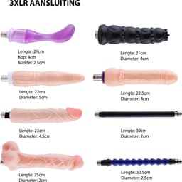 Auxfun® Basic Sexmachine Pakket Dimitri Met Dildo’s en verlengstukken — thumbnail 8