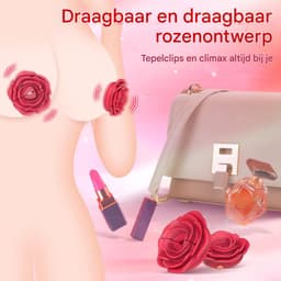 Vitdipy - Vibrerende Tepelklemmen - 2 Stuks - 10 Vibratie Standen - Afstandsbediening - Tepelvibrator - Borst - Draadloos - Rood — thumbnail 5