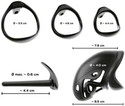 Penis Kooi Met Dilator Voor Extra Urethrale Stimulatie - Kuisheidkooi Met 3 Maten Ringen - Chastity Voor Langdurig Gebruik — thumbnail 1