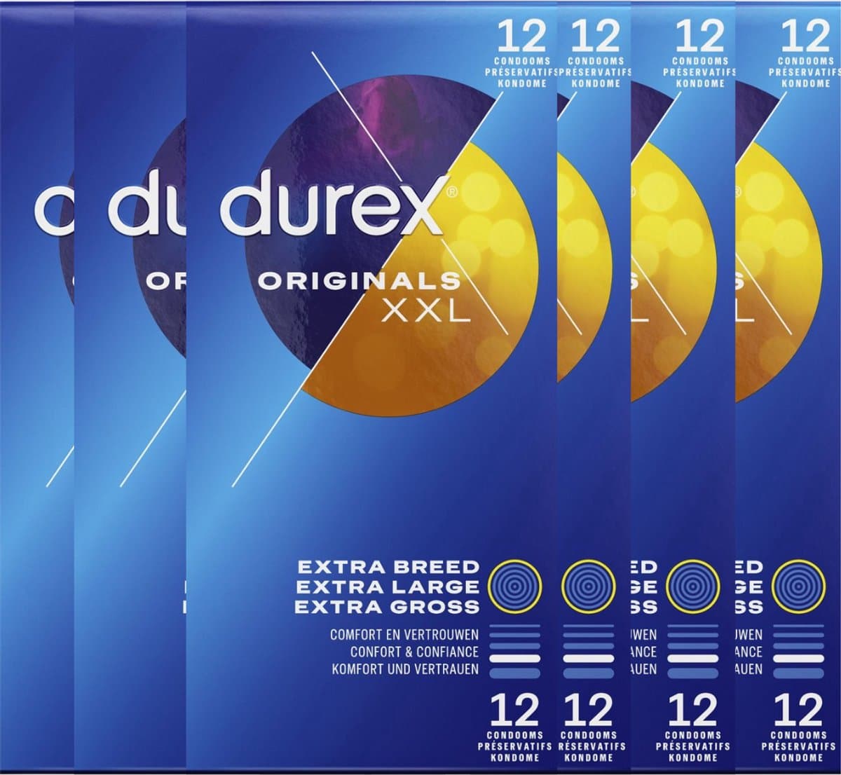 Durex Condooms XXL 12st - 6 Stuks - Voordeelverpakking — afbeelding 1