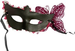 Venetiaans Masker - Maskerade Masker- Kantpatroon - Goud/Zilver — thumbnail 2