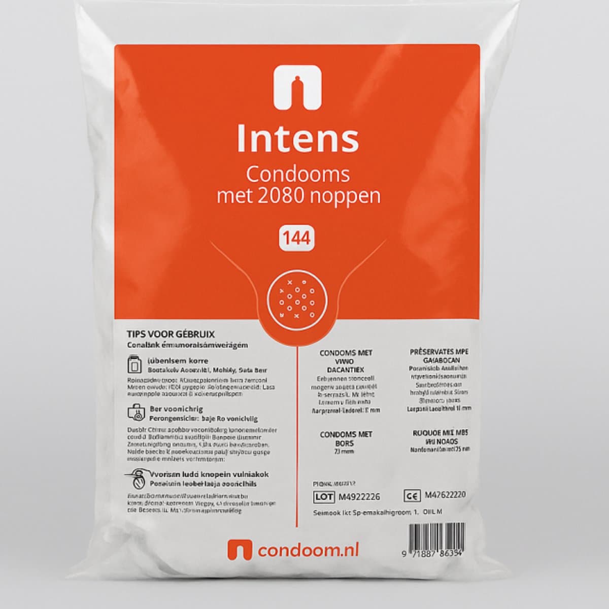 Condoom.nl Intens condooms - 144 stuks - 2080 Noppen - Extreme Stimulatie — afbeelding 1