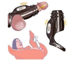Vitdipy - Cockring - Vibrerend - G-Spot - Penis Sleeve - Waterdicht - Sex Toys voor Koppels - Perineum Stimulatie - Zwart