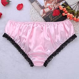 iiniim Herenslips Satijnen Tanga Sissy Slipje Mannen Bikini Slips Lingerie Erotisch Ondergoed Onderbroek M-XL — thumbnail 7