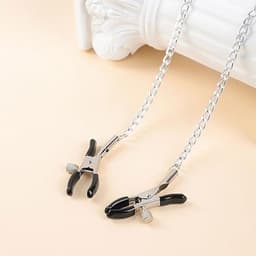 Tepelklemmen - Verstelbaar Met Ketting - BDSM - SM — thumbnail 6