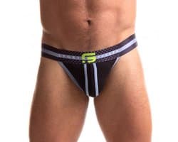 Sport Fucker Jersey - Jockstrap - Zwart/Neon XXL