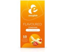 EasyGlide - Condooms met Smaakjes - Condooms met Glijmiddel - 10 stuks