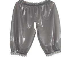 Erotische Latex Rubber Broek - Unisex - Open kruis - Elastisch