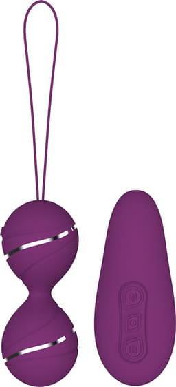 Playbird® - vibrerend eitje - met extra vibrator in afstandsbediening - vibrerend ei - oplaadbaar - sexspeeltje voor koppels – paars — thumbnail 2