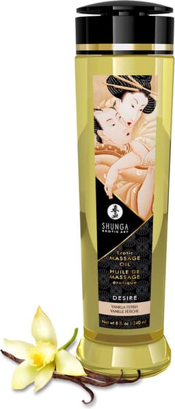 Shunga - Massageolie - Desire Vanilla - Vanille — thumbnail 1