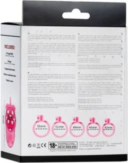 Rimba Toys - P-Cage PC03 - Kunststof Kuisheidskooi - Peniskooi - Chastity - Roze — thumbnail 12