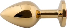 Banoch - Buttplug Aurora Hot Pink gold Medium - gouden Metalen buttplug - Diamant steen - Roze — thumbnail 2
