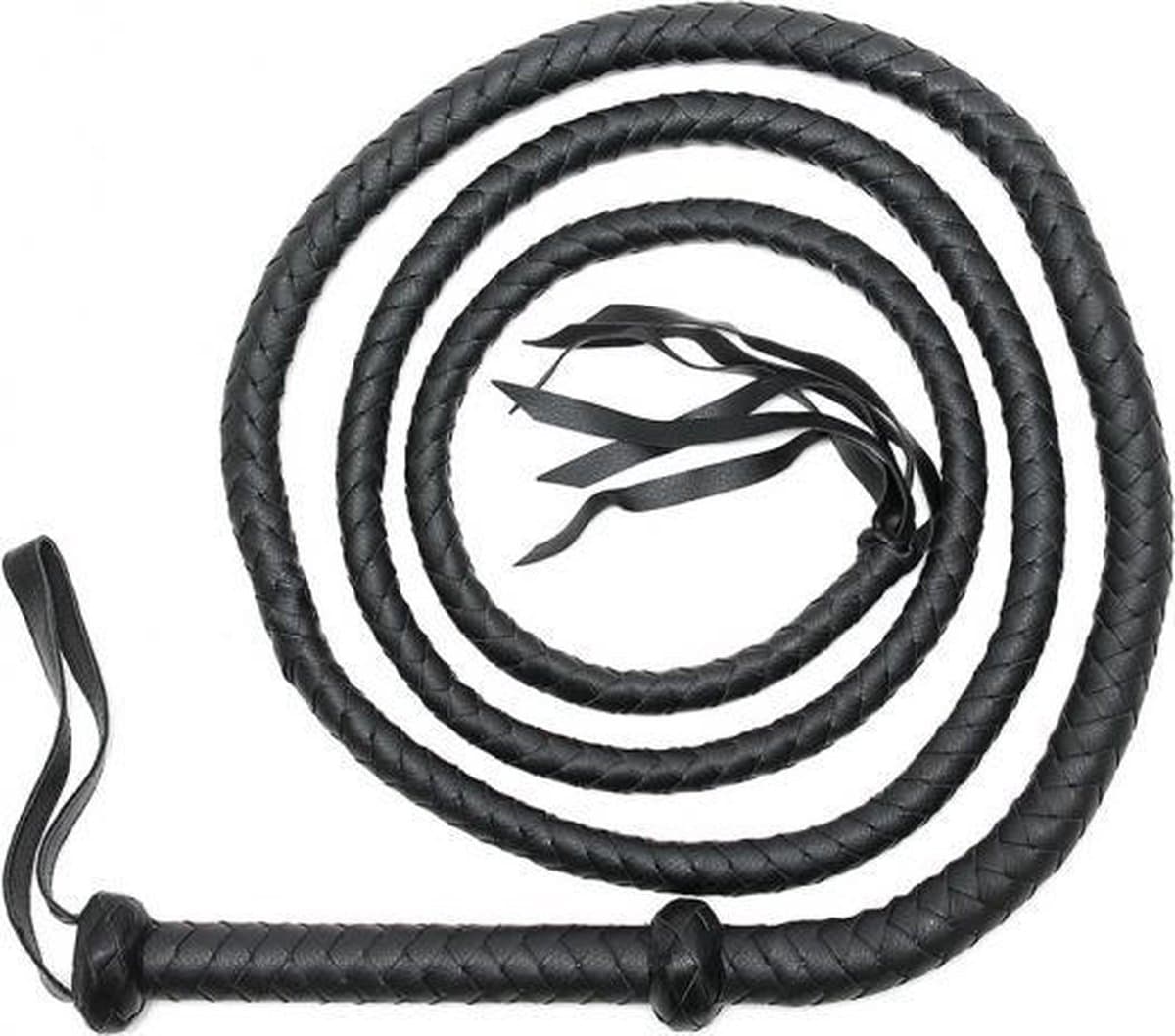 Rimba - Zweep - Bullwhip - 250 cm - Zwart — afbeelding 1
