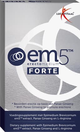 Lucovitaal EM5 Erectomedium Forte - 6 capsules - Voedingssupplementen — thumbnail 1
