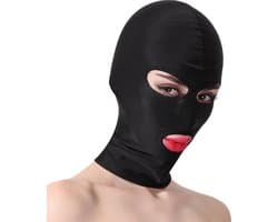 Banoch - Mask/3 hole Black - Spandex Masker - BDSM - Zwart