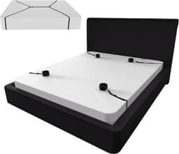 WiseGoods - Erotische Handboeien Seks - BDSM - Erotiek Toys - Seksspeeltjes - Verstelbare Bed Handboeien - Sex Toy - Zwart — thumbnail 1