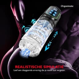 Orgazmate Luna de Masturbator voor Man - Sex Toys voor Mannen - Blowjob Simulator - Masturbators Electrisch - 343 Verschillende Modes - Pocket Pussy - Automatisch - USB-C Oplaadbaar - Zwart — thumbnail 8