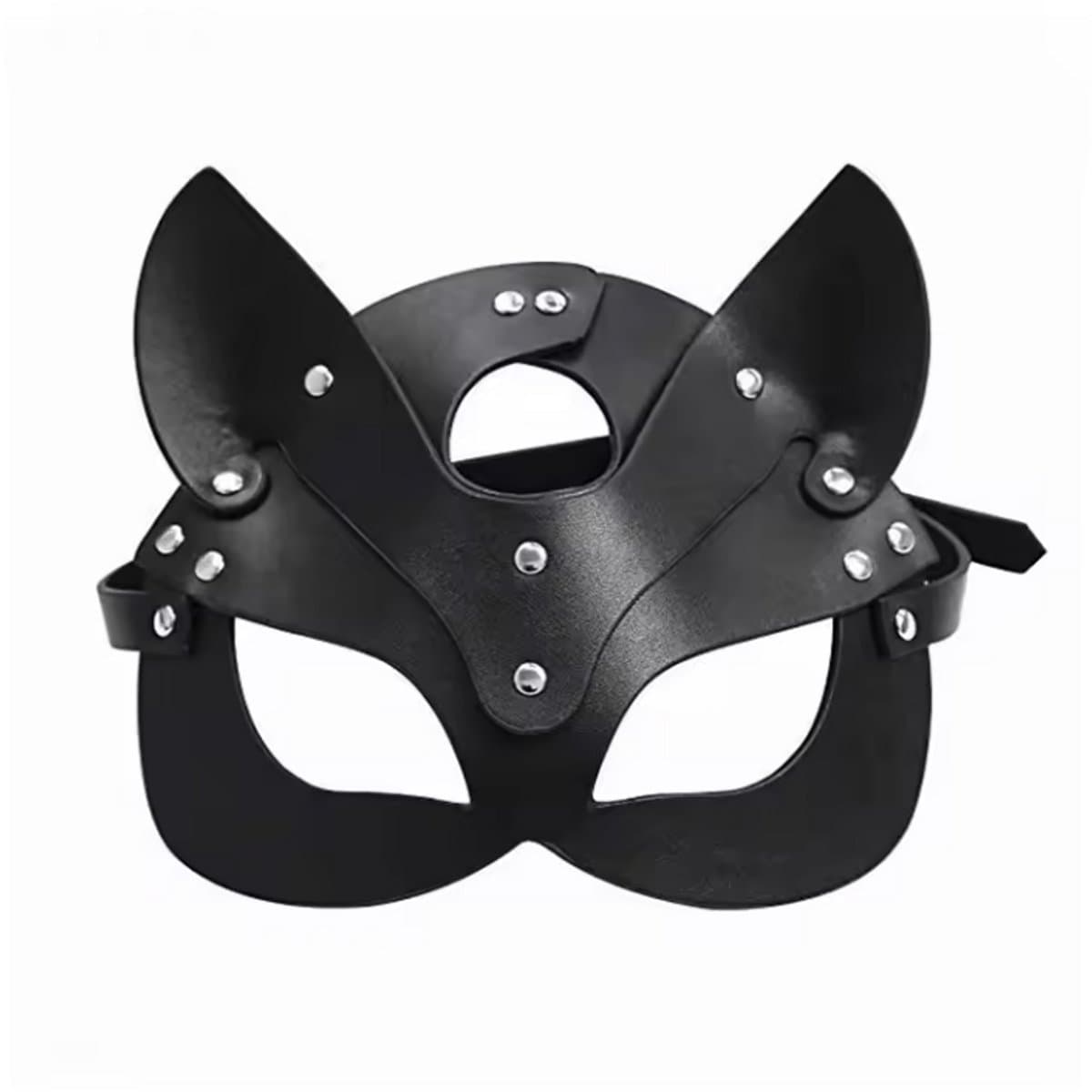 CHPN - Pu lederen Masker - Sexy masker - Rollenspel masker - Zwart - PU Leer - Kat - Sexy - Erotisch masker - Harnas - Meesteres — afbeelding 1