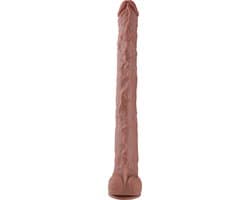 Wildolo Kolos XXXL Dildo met Zuignap 55 cm – Grote Realistische Siliconen Dildo – Bruin — thumbnail 4