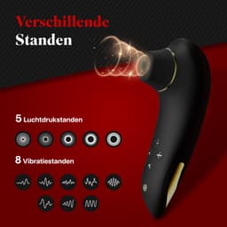 HappySexy Verwarmde Luchtdruk Vibrator Pro 2 Satisfyer voor Vrouwen – Clitoris en Tepel Zuiger Stimulator Massager – 13 Verschillende Standen Vibraties en Waterproof – Realistische Tepelzuigers Vibrators – Seks toys en Seksspeeltjes Next Generation — thumbnail 6