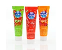 Skins - Sampler Pack - Glijmiddel met Smaakje - Fruity - 3 x 12 ml