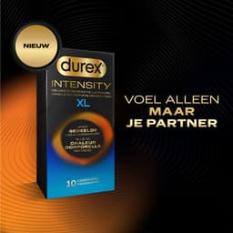 Durex Intensity Condooms 10st XL - Nieuwste generatie ultradunne, latexvrije condooms voor mannen – Gedeelde lichaamswarmte — thumbnail 6