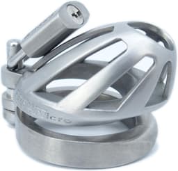 BON4Micro Erotiek BDSM Kuisheid Kuisheidskooien Hoge Kwaliteit zeer kleine Peniskooi Very Small Male Chastity Cage Stainless Steel — thumbnail 7