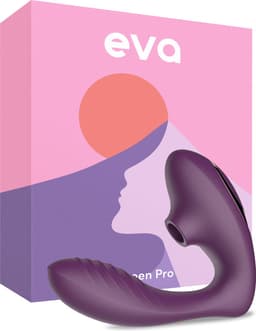 Eva® Queen Pro - Vibrator voor Vrouwen - Luchtdruk Sex Toy - G-Spot Stimulator & Clitoris Satisfyer - Seksspeeltjes voor Koppels - Dildo Vibrator - Realistisch - Erotische Audio - Sex Toys voor Vrouwen - Cadeau voor vrouw - Deep Purple — thumbnail 1