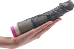 Realistische Dildo Vibrator Zwart Doorzichtig - Stimulerend voor vrouwen - Stimulerend voor clitoris - Spannend voor koppels - Sex speeltjes - Sex toys - Erotiek - Sexspelletjes voor mannen en vrouwen – Seksspeeltjes - Stimulator — thumbnail 1