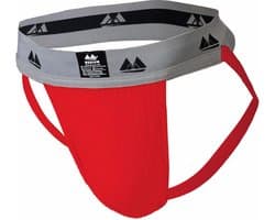 MM Sports Original Edition Swimmer/Jogger Jockstrap 2 inch Red - MAAT XL - Heren Ondergoed - Jockstrap voor Man - Mannen Jock