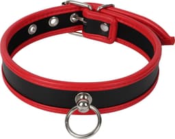 Banoch - Collar of O Red - Rood pu leer - halsband bdsm — thumbnail 6