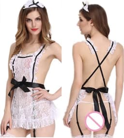 Sexy Lingerie Set- exotische kostuum uniformes- rollenspel- body pleasure — thumbnail 4