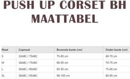 Sexy push-up korset beha - Erotische BH - Transparant - Brede banden - Haak en oog sluiting - Comfort - Lingerie — thumbnail 5
