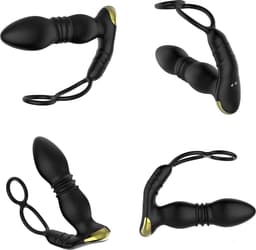 LoveVlijt - Luxe Prostaat Stimulator met Cockring - 10 Vibratiestanden - Vibrerende Butplugg - Anaal Dildo voor Mannen - Draadloos - Dubbele Stimulatie - Anale Speeltjes - Buttplugs - Op afstand - Inclusief Extra Vibrator en App - Vibrator — thumbnail 9