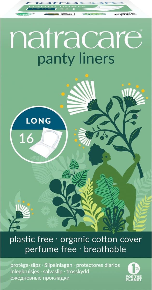 Natracare Inlegkruisjes long (16 stuks) — afbeelding 1