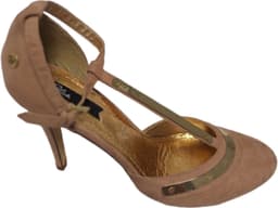 BLINK-PUMP-FAKE SUEDE-NUDE GOLDDETAILS HAK 8CM-SIZE 39 — thumbnail 2