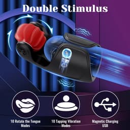 Masturbator met extreme Eikel Stimulator functie - Penis Massage — thumbnail 3