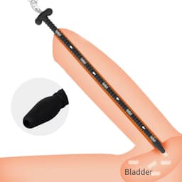 Holle Plasbuis Injector met Dop - Penisplug - Urine - Urethrale — thumbnail 4