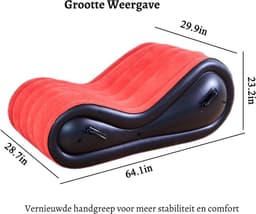 Stevig Sex Kussen - Sex Stoel - Seks Kussen - bdsm Meubels - Sex Sofa – Sexmeubel – Seks Stoel - Sex Chair – Seksstoel 4 Riemen – Voor Mannen & Vrouwen – Seksspeeltjes Inclusief Handboeien - Discreet Verzonden — thumbnail 6