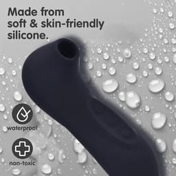 Mini Luchtdruk Stimulator – Discreet Reisformaat – Zacht Siliconen – Voor Vrouwen – Zwart — thumbnail 4