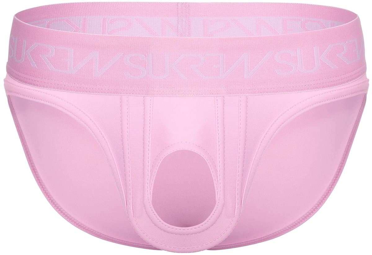 SUKREW U-Style Brief Summer Pink - MAAT M - Erotisch Heren Ondergoed - Slip voor Man - Sexy mannen Slip — afbeelding 1