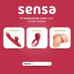 Sensa Dildo vibrator voor vrouwen - Realistisch - Stotende Clitoris & G-Spot Stimulator Dildo - Rabbit vibrator - Sex toys voor Koppels - Tarzan Dildo - Seksspeeltjes - Rood — thumbnail 6